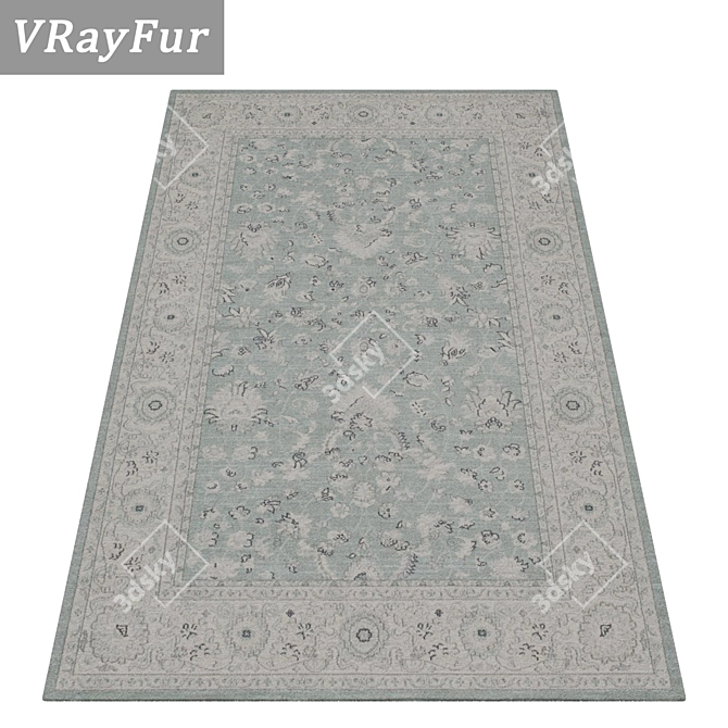 Title: Luxury Texture Carpets Set 3D model image 2