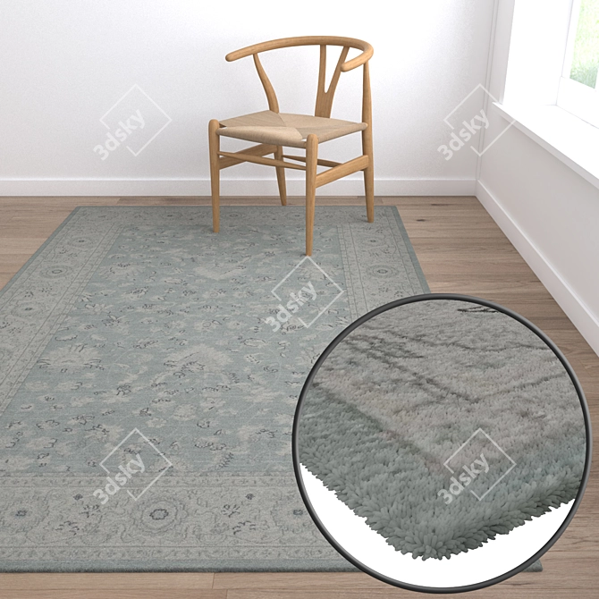 Title: Luxury Texture Carpets Set 3D model image 5