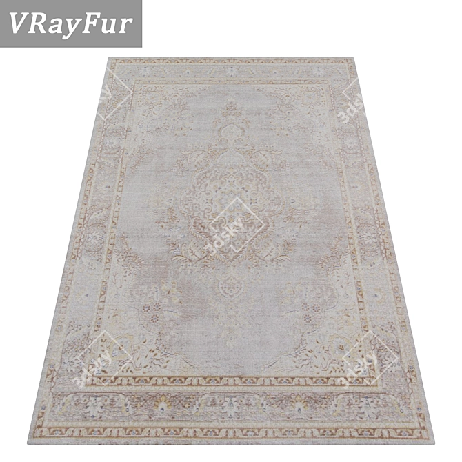 Luxury Carpet Set: High-Quality Textures 3D model image 2