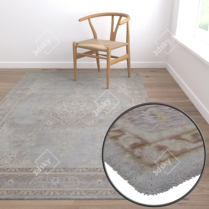 Luxury Carpet Set: High-Quality Textures 3D model image 5