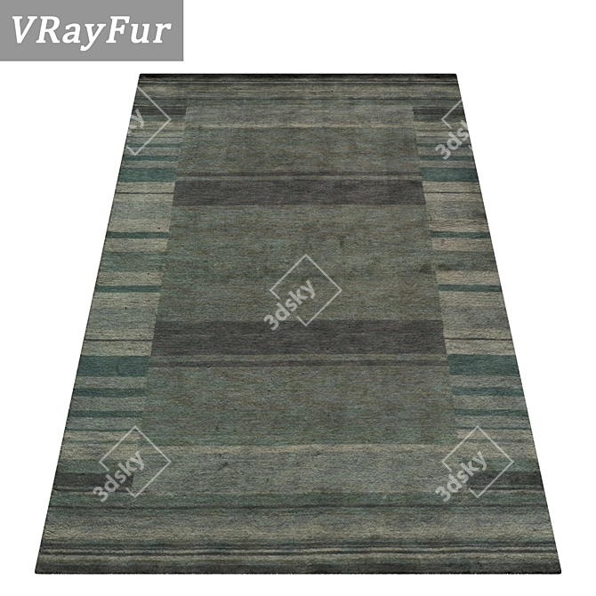 Premium Carpet Set: Versatile Textures 3D model image 2