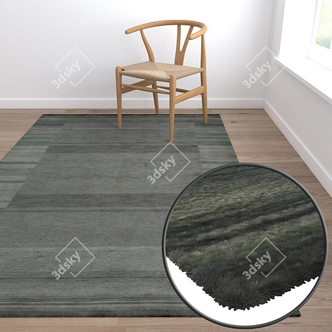 Premium Carpet Set: Versatile Textures 3D model image 5