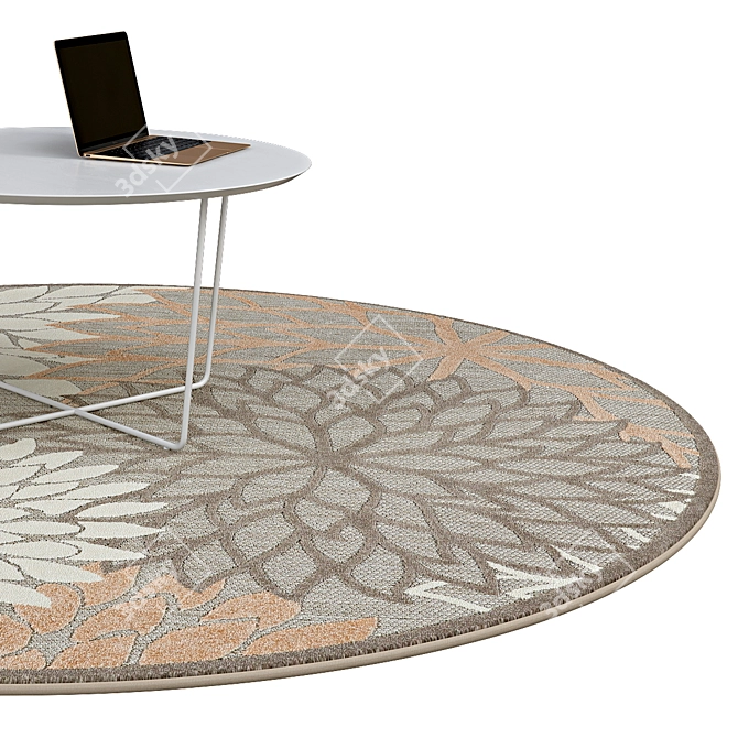 Elegant Circle Rugs | No. 050 3D model image 2