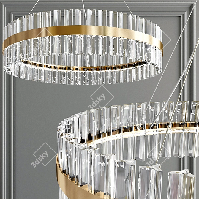 Contemporary Pendant Chandelier Collection 3D model image 3