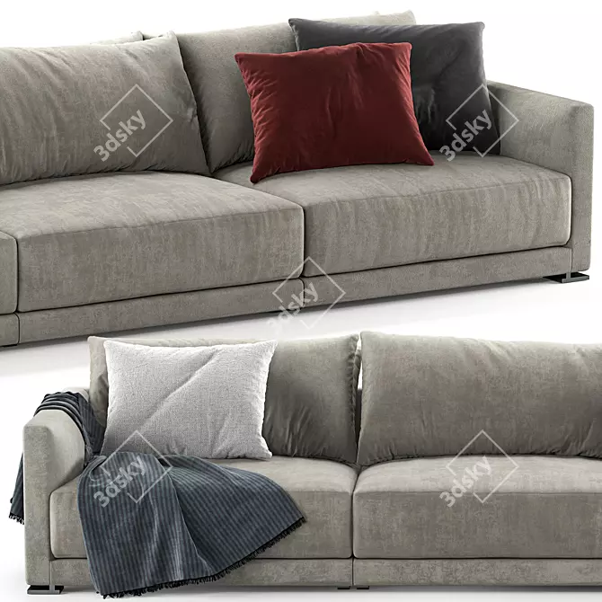 Poliform Bristol Modern Sofa 3D model image 3