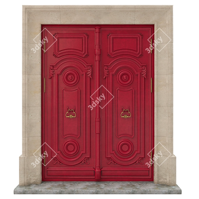 Classic 3D Max Door 3D model image 1