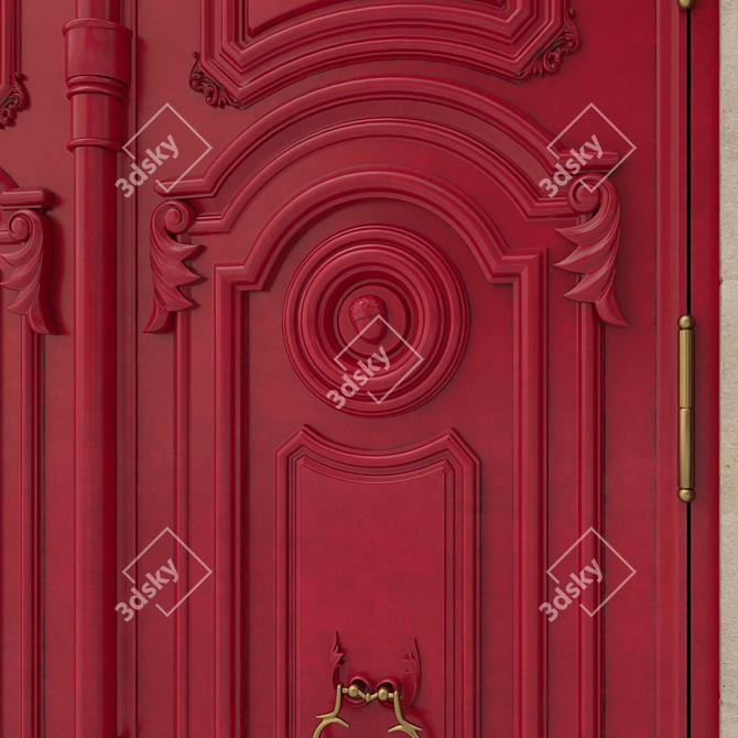 Classic 3D Max Door 3D model image 3