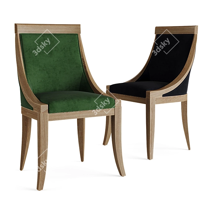 Elegant Florence Chair: Lillian August 3D model image 2