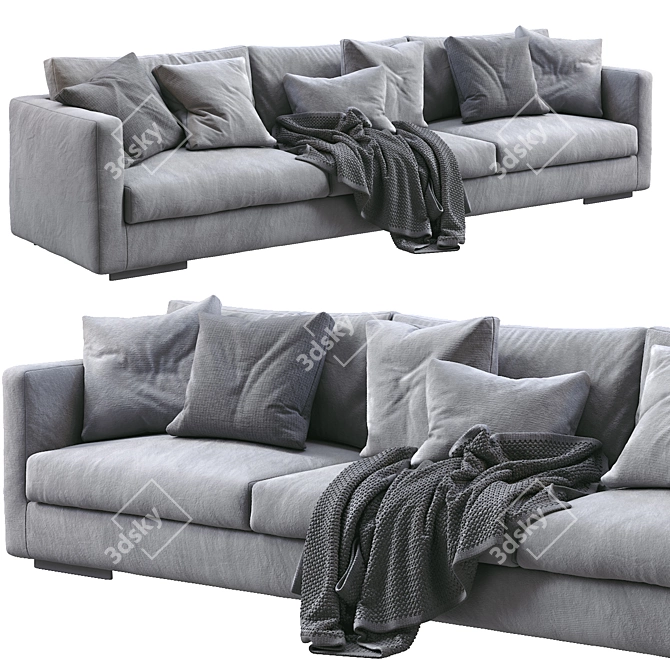 Elegant Flexform Magnum Sofa 3D model image 1