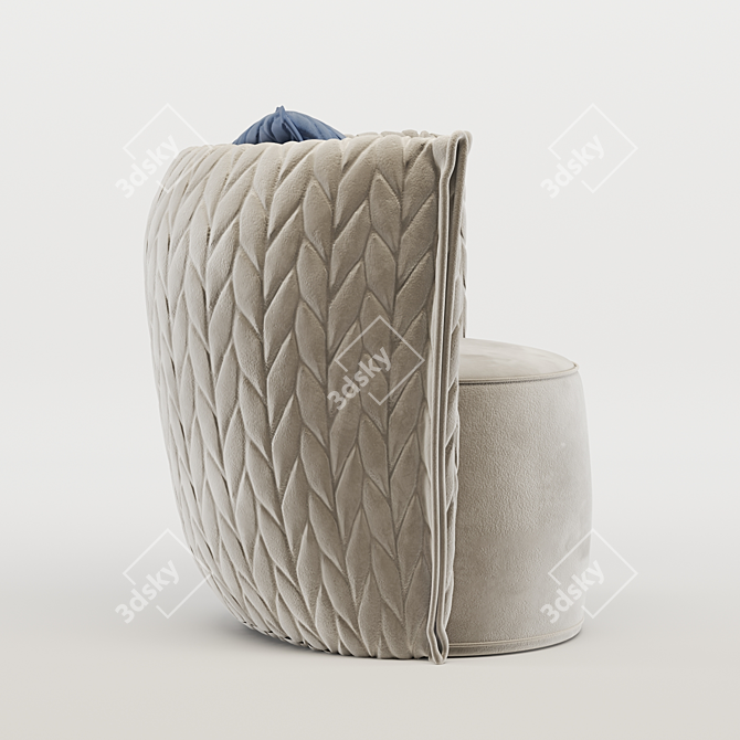 Kertel Armchair: Modern Comfort & Style 3D model image 3