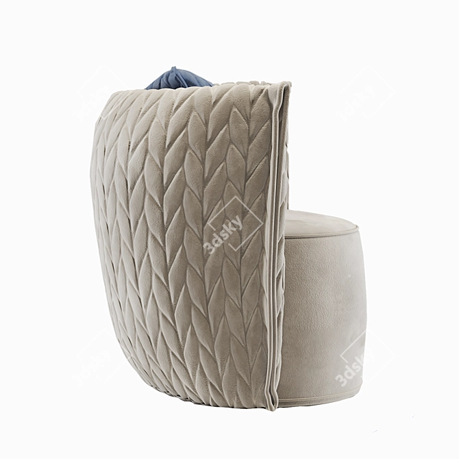 Kertel Armchair: Modern Comfort & Style 3D model image 8