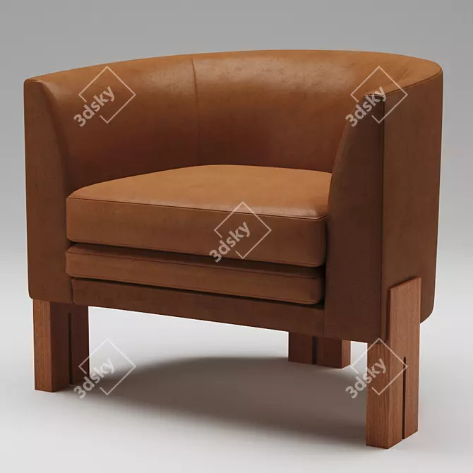 Rummler Armchair: Studio Masterpiece 3D model image 4