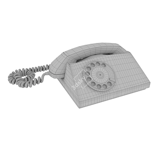 Vintage Mobile Phone 3D model image 7