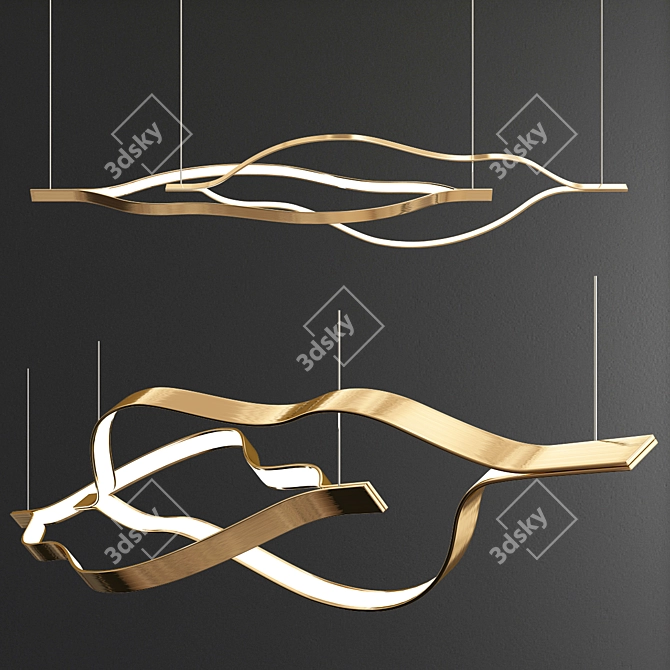 Exquisite Atlantis Henge Bijout Chandelier 3D model image 4