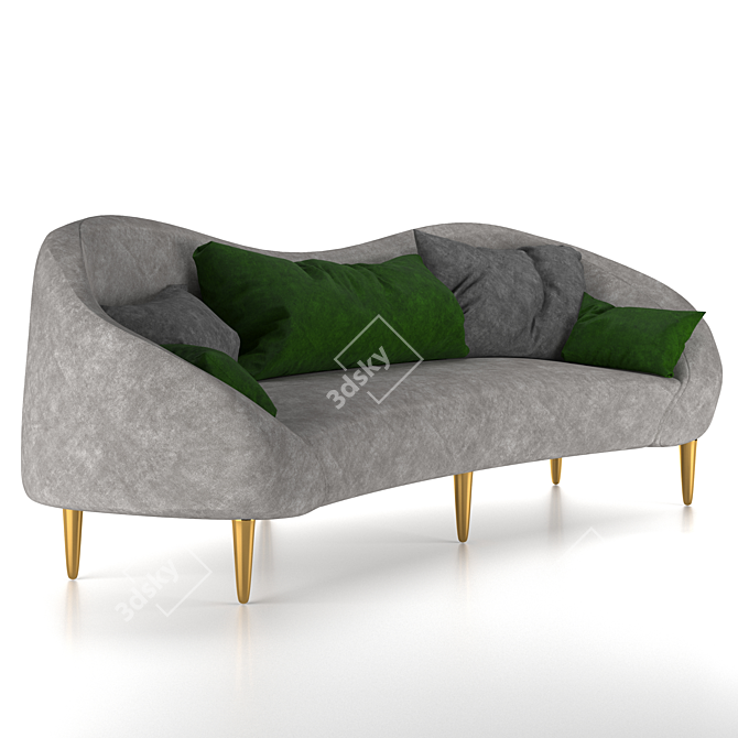 Stylish Soffa 06 - Perfect for Any Space 3D model image 1