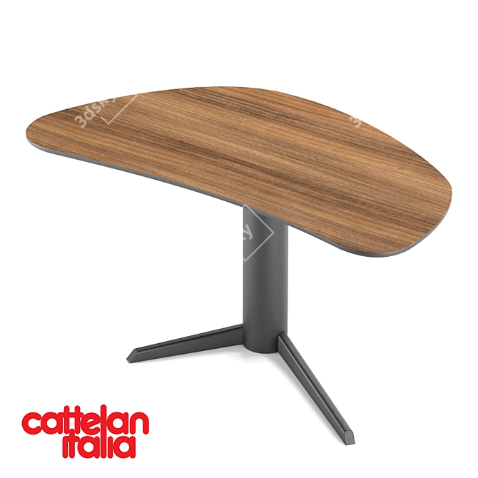 Sleek Malibu Desk: Functionality & Elegance 3D model image 1