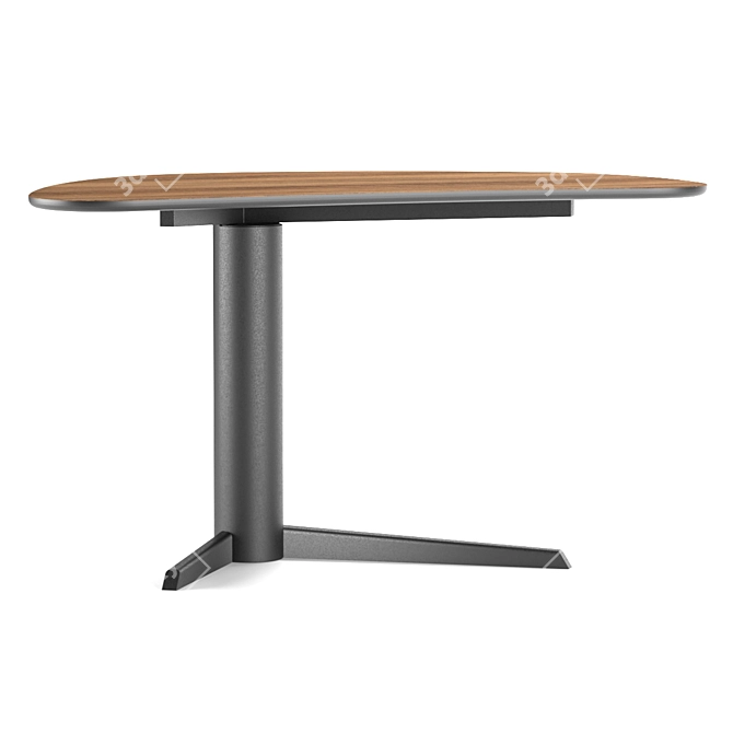 Sleek Malibu Desk: Functionality & Elegance 3D model image 2