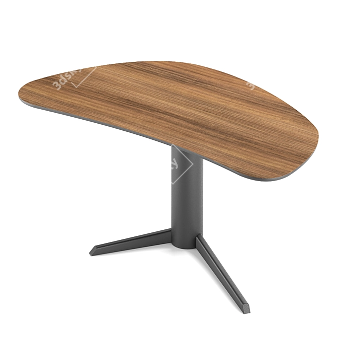 Sleek Malibu Desk: Functionality & Elegance 3D model image 4