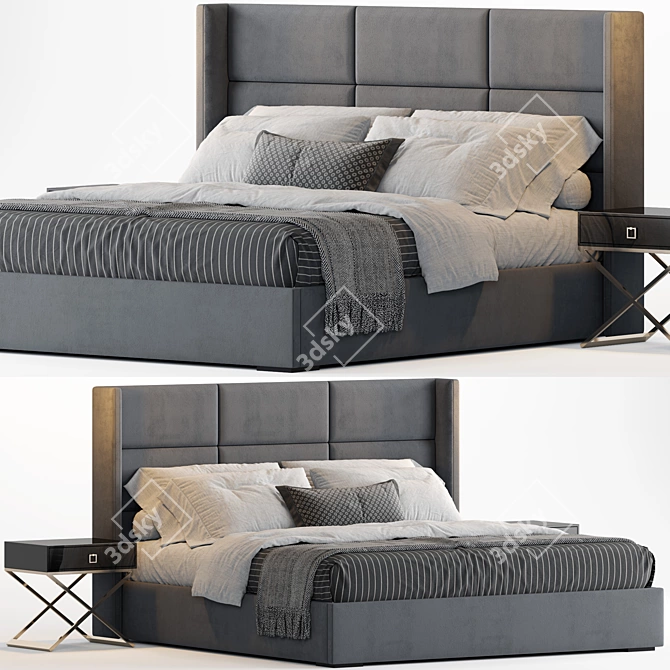 Modena Rectangular Channel Bed 3D model image 1