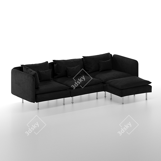 Modern Ikea SÖDERHAMN Sectional for Stylish Living 3D model image 2