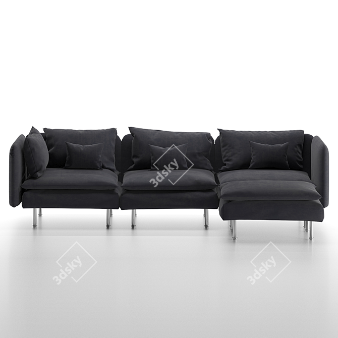 Modern Ikea SÖDERHAMN Sectional for Stylish Living 3D model image 6