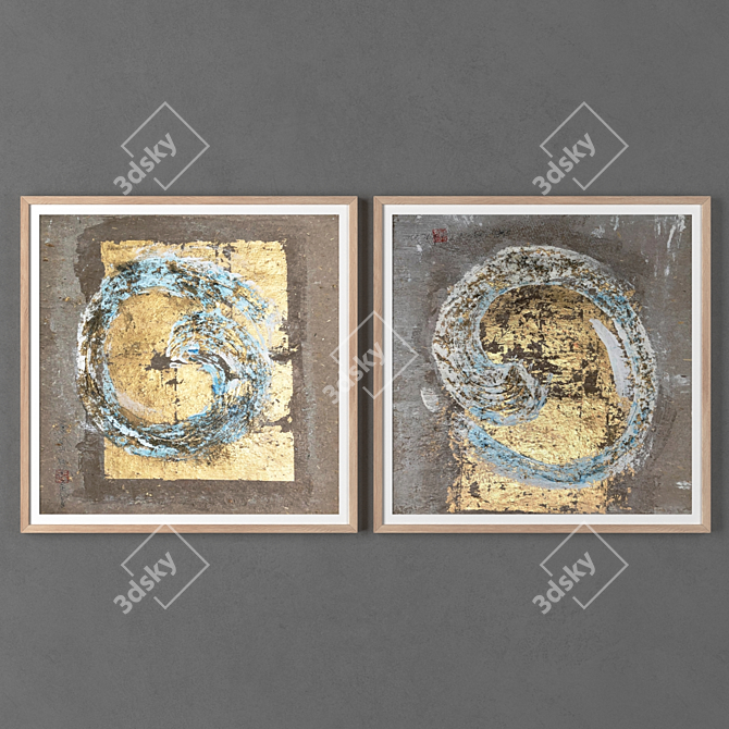 Abstract Frames - 2 Piece Collection 3D model image 1