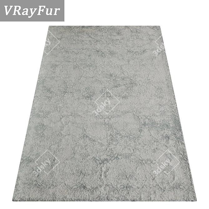 Luxury Textured Carpets Set 3D model image 2