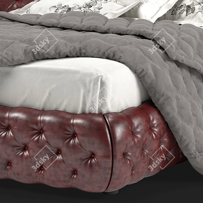Oggioni Opera Lirico Bed: Elegant 3D Model 3D model image 4