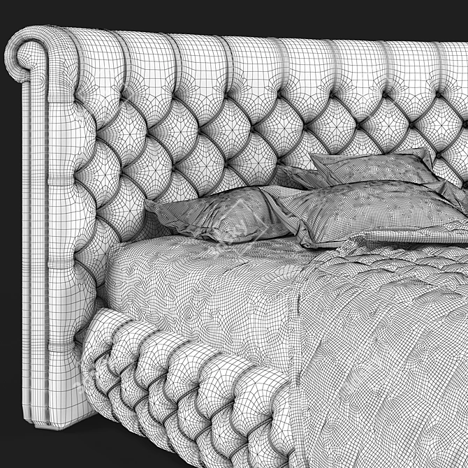 Oggioni Opera Lirico Bed: Elegant 3D Model 3D model image 5