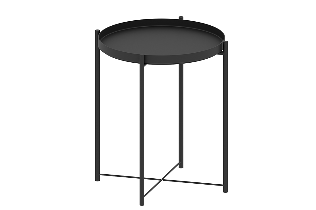 Gladom: Stylish Metal Side Table 3D model image 1