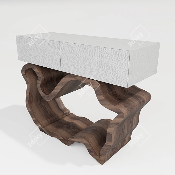 Modern Console Staircase 3D model image 3