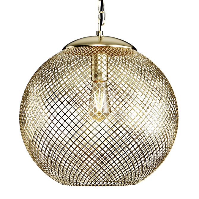 Modern Metal Ceiling Lamp 3D model image 7