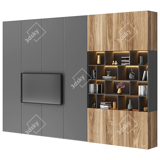 Modern TV Wall Mount 3D model image 2