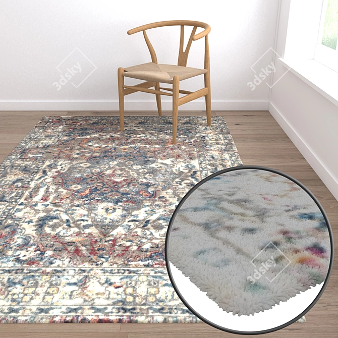 High-Quality Carpet Set: Versatile Textures for Close-Up and Wide Shots 3D model image 5