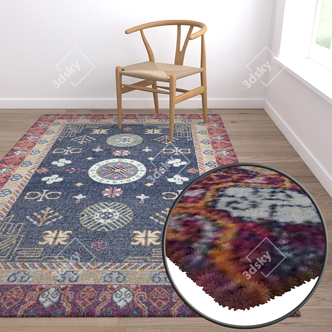 Luxury Carpet Collection Set 3D model image 5