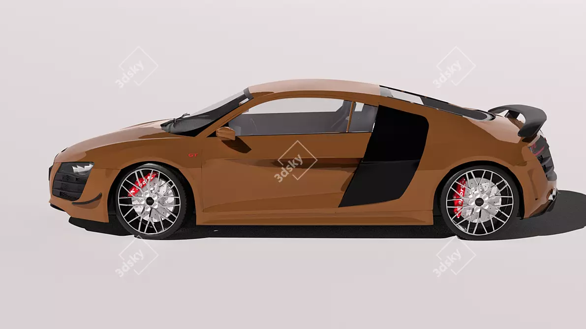 Luxury meets performance: Audi R8 quattro 3D model image 3