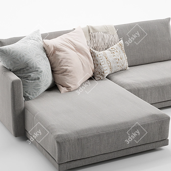 Novamobili Mac Sofa: Stylish Comfort for your Living Space 3D model image 2