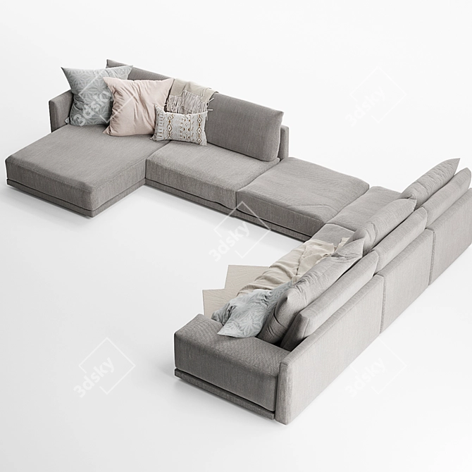 Novamobili Mac Sofa: Stylish Comfort for your Living Space 3D model image 4