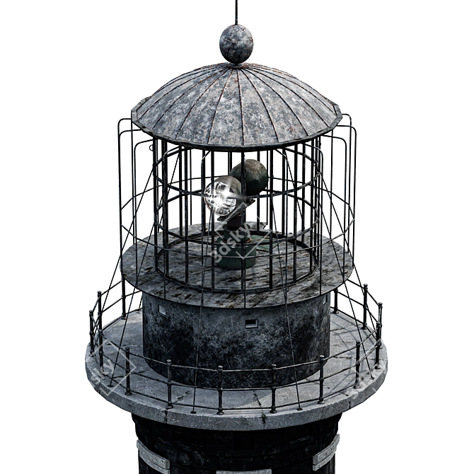 FireIsland Lighthouse: High-Resolution Textures & Vray Scene 3D model image 2