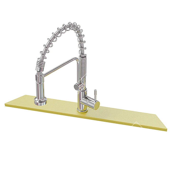 Wing Creek KitKraken Faucet Tray: Customizable Kitchen Sink Stand 3D model image 2