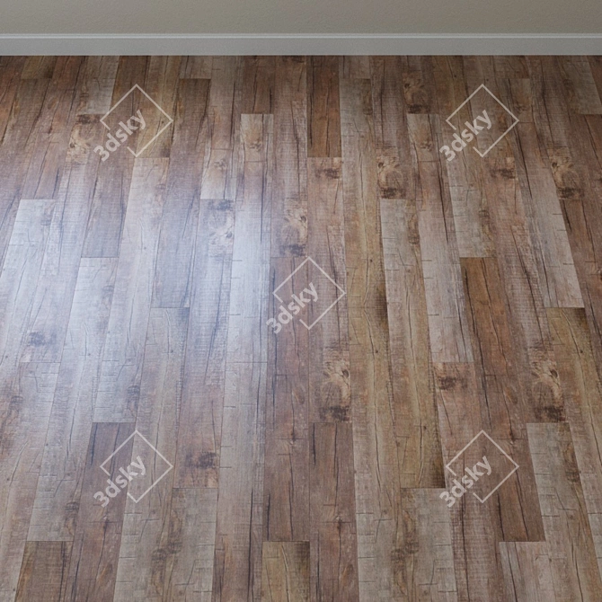 Title: Wear Max Home Line Oak Fossil Vinyl Flooring 3D model image 2