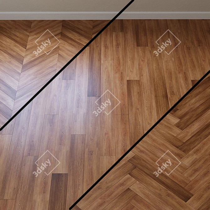 Golden Oak Home Line Vinyl Flooring 3D model image 1