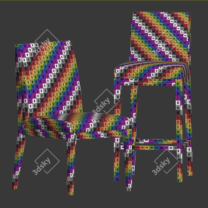Cumberland Alia Chairs: Sleek & Stylish Seating 3D model image 5