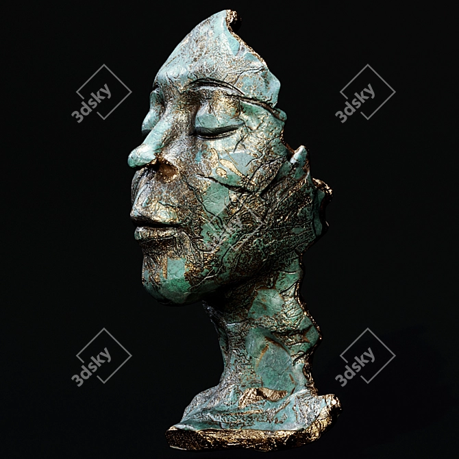 Sculpted Face Artistry 3D model image 1