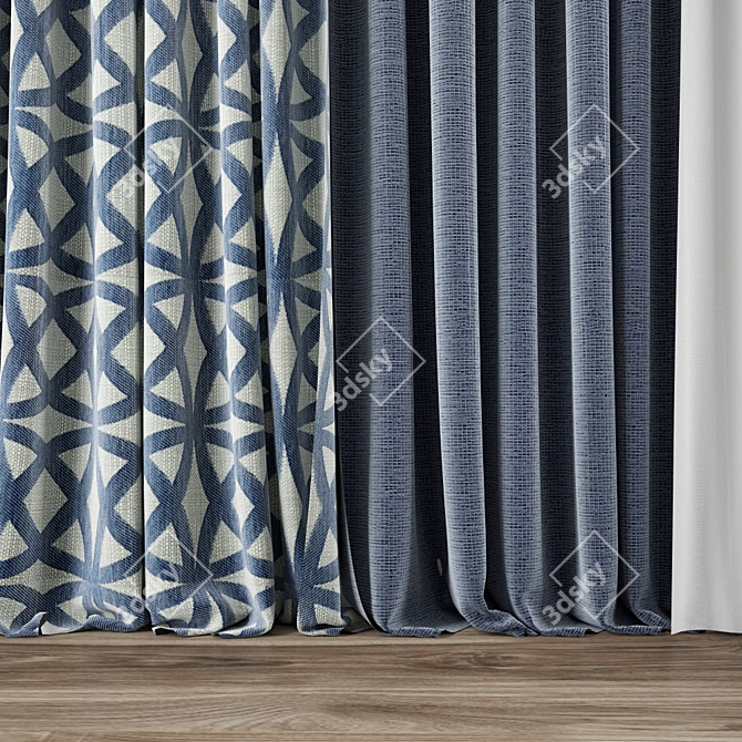 Exquisite Curtain Model - 3ds Max 3D model image 2