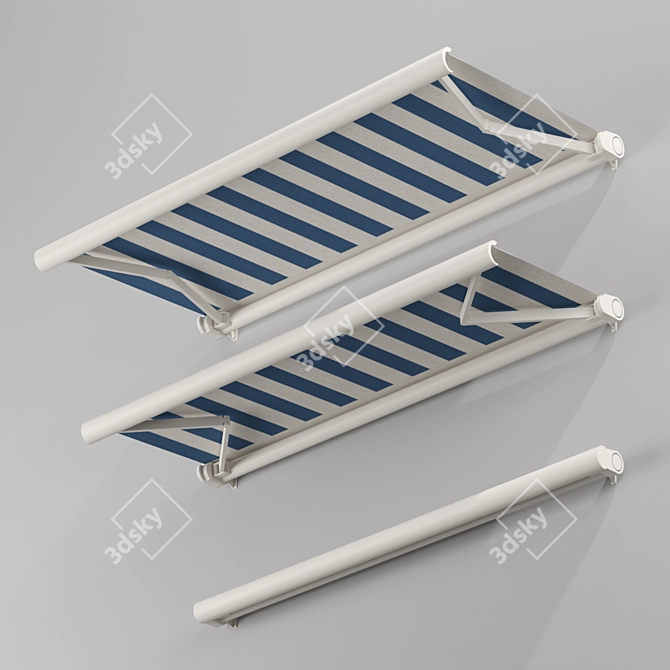 Marquise Cassette Awnings - Set of 2 3D model image 1