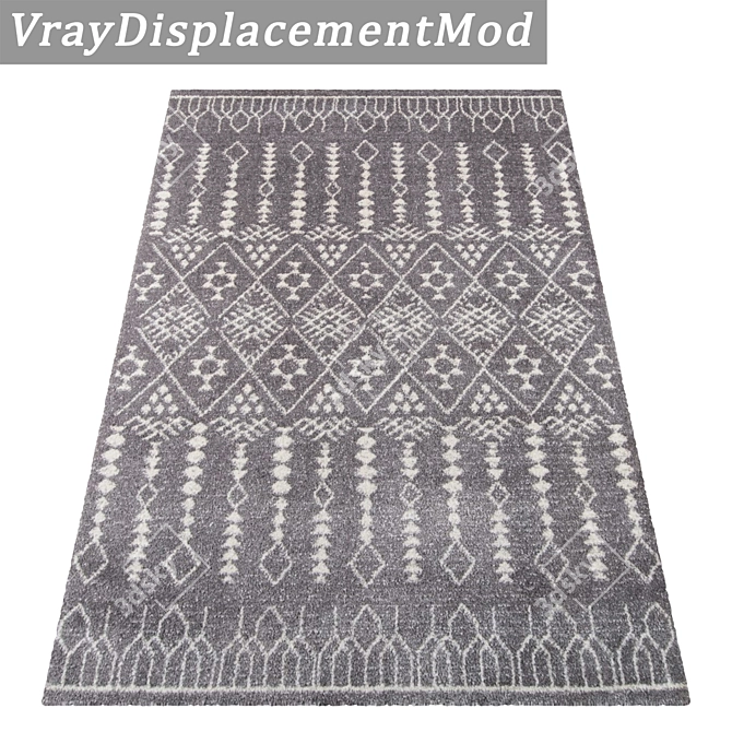 Luxury Texture Carpets Set 3D model image 3