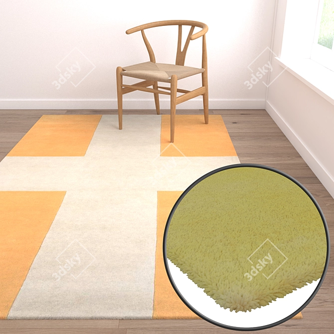 Versatile High-Quality Carpet Set 3D model image 5