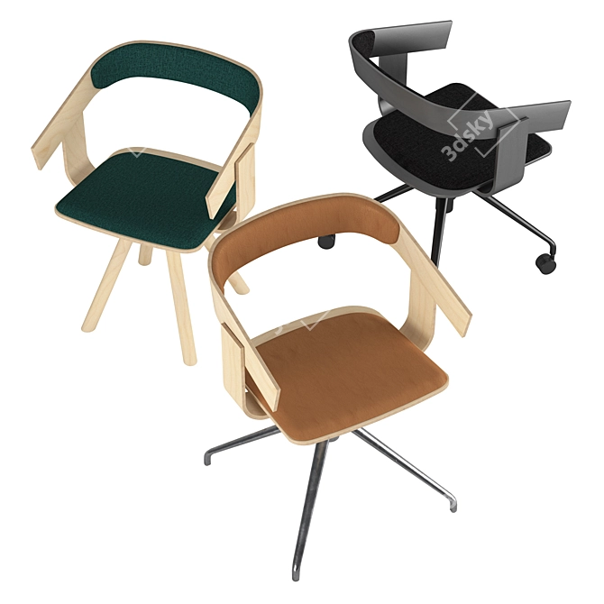 BuzziFloat: Minimalist Chair Collection 3D model image 2