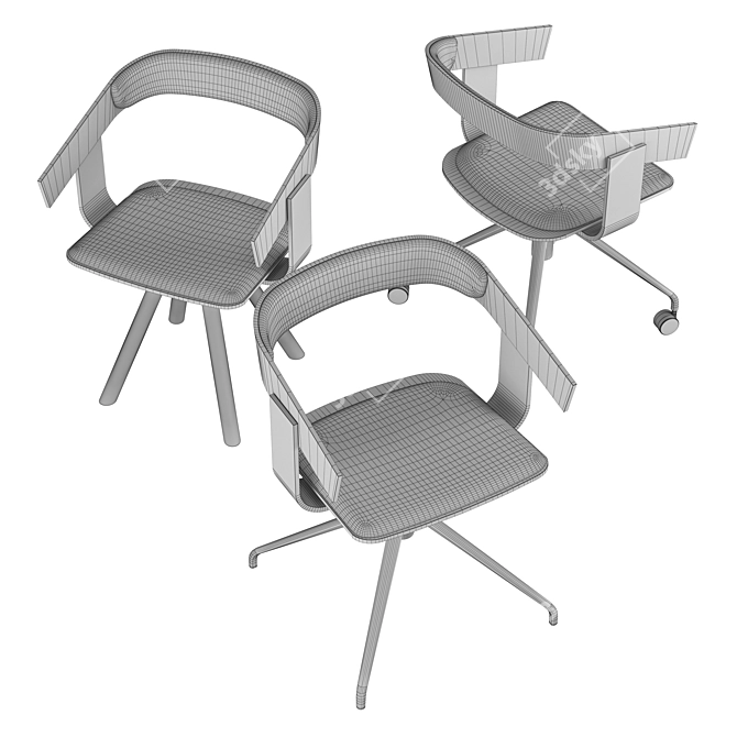 BuzziFloat: Minimalist Chair Collection 3D model image 3